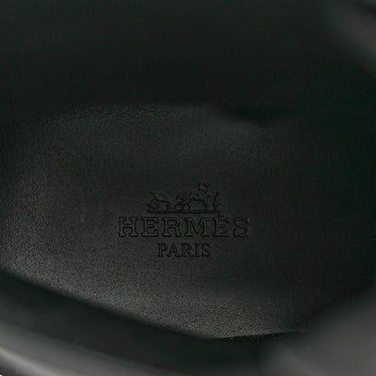 Hermes Glossed Calfskin Funk Ankle Boots 36 Black 8 of 8