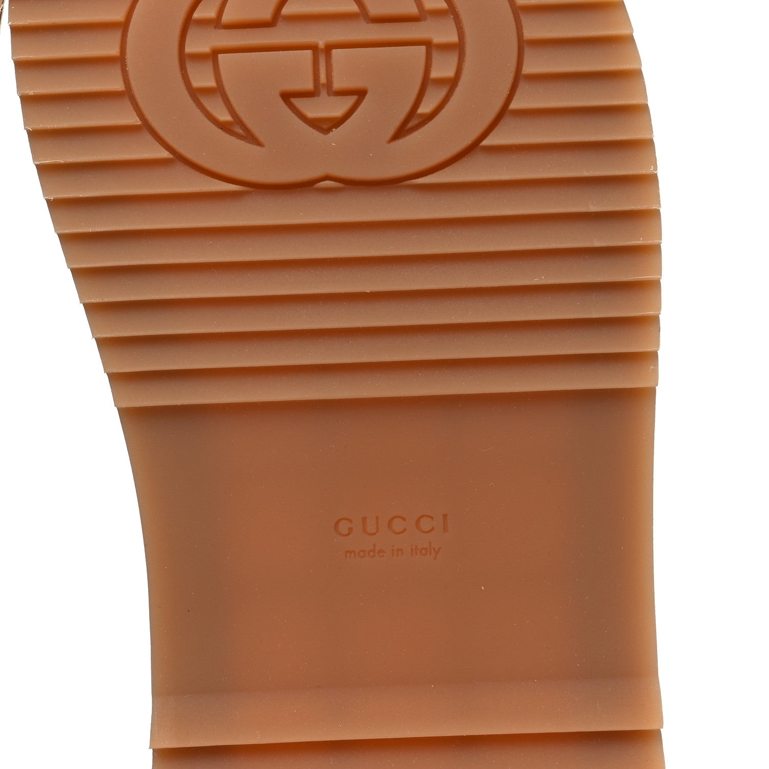Gucci Monogram Maxi GG Angelina Platform 55mm Slide Sandals 39 Camel Ebony 6 of 9