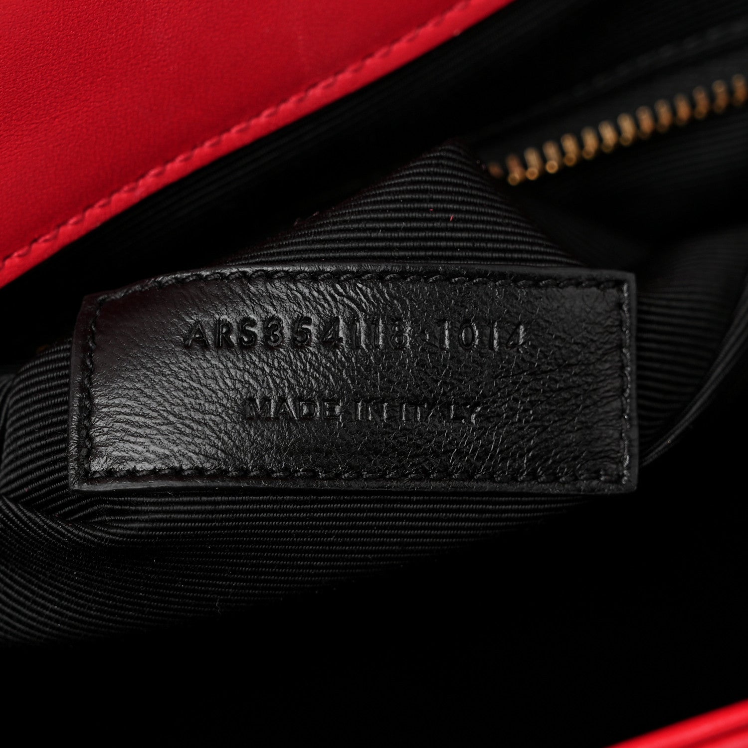 Saint Laurent Smooth Calfskin Matelasse Chevron Large Monogram Satchel Lipstick Red 7 of 13