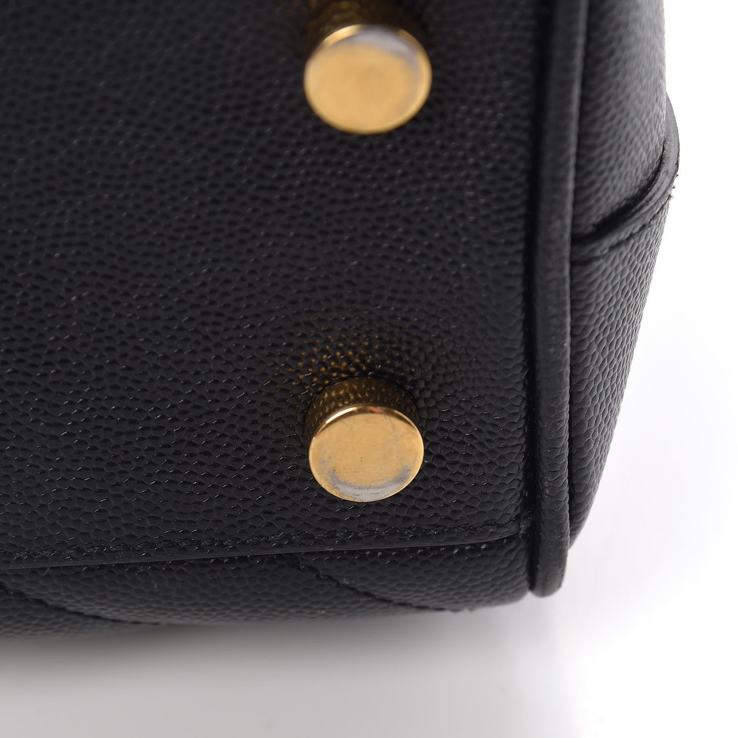 Saint Laurent Grain De Poudre Matelasse Chevron Monogram Shopping Bag Black 22 of 23
