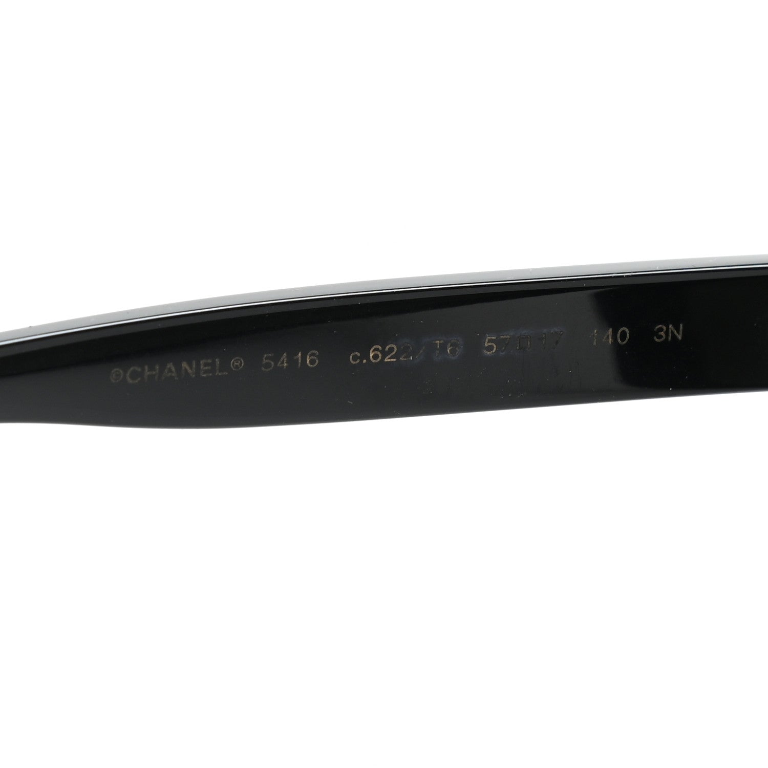 Chanel Acetate Oval Sunglasses Black 6 of 7