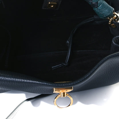 Mulberry Heavy Grain Iris Tote Midnight Black 3 of 5