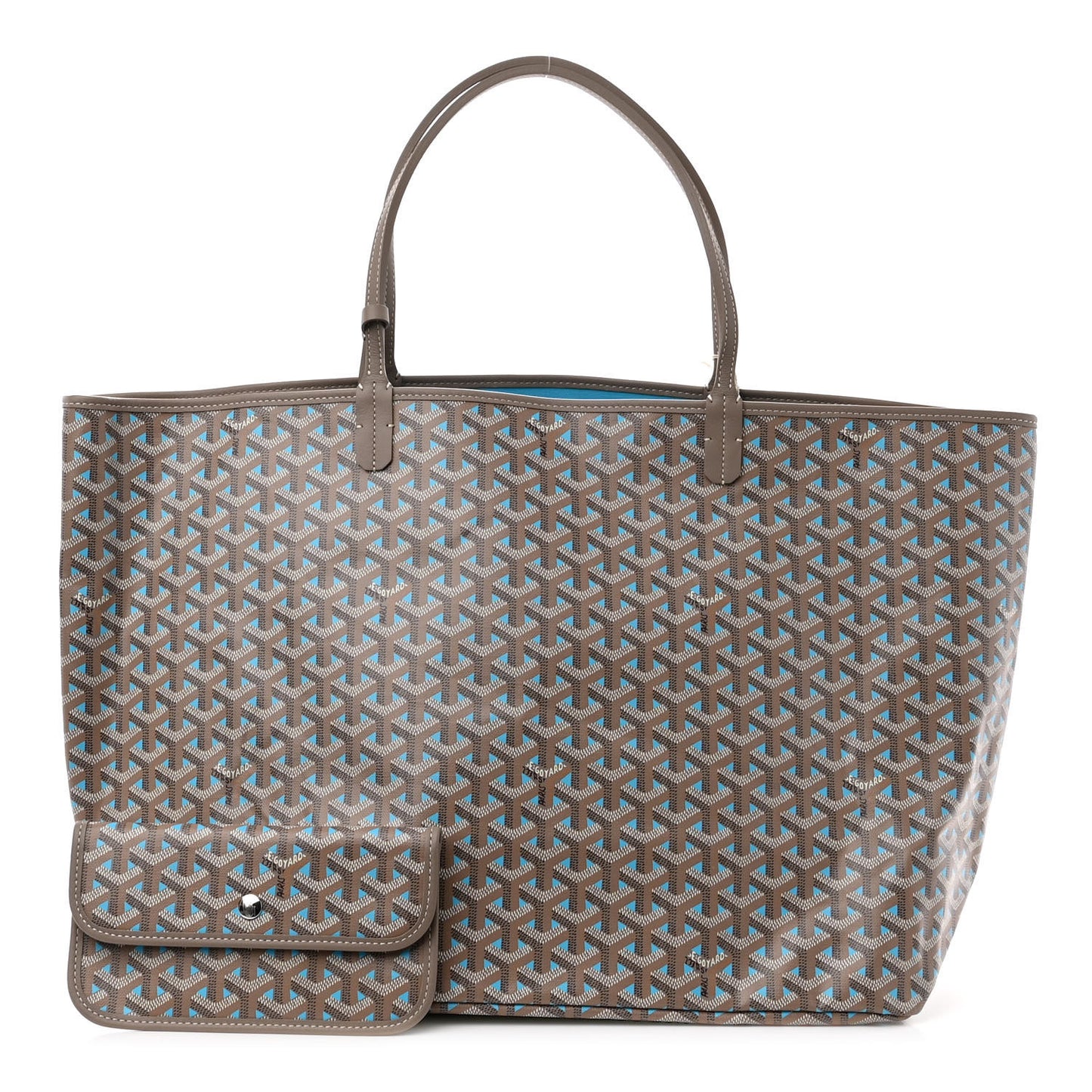Goyardine Saint Louis Claire Voie GM Grege Turquoise