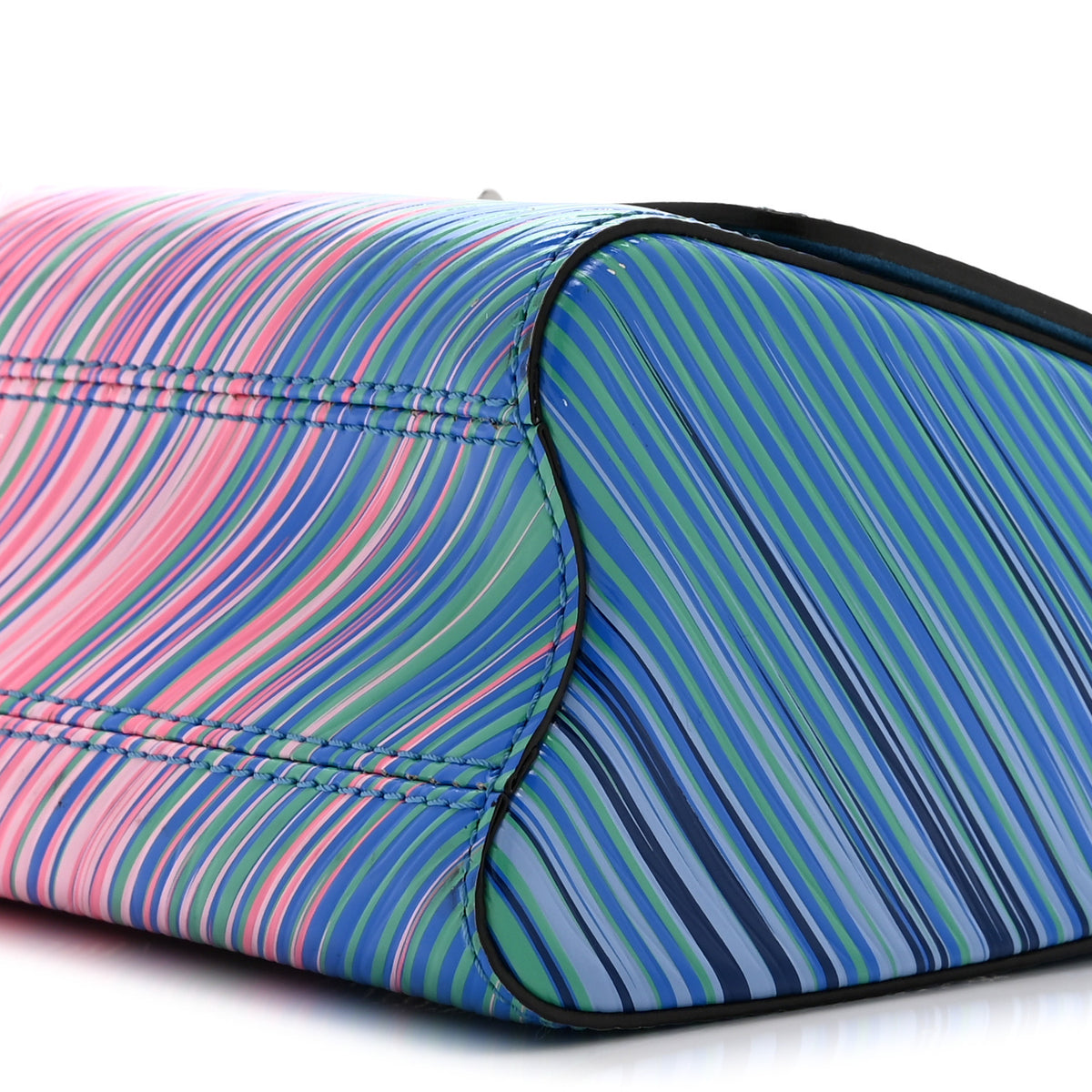Epi Tropical Twist Shoulder Bag MM Blue Rose