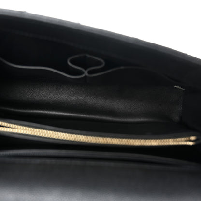 Chanel Caviar Lizard Embossed Quilted Small Coco Handle Flap Black 5 of 12