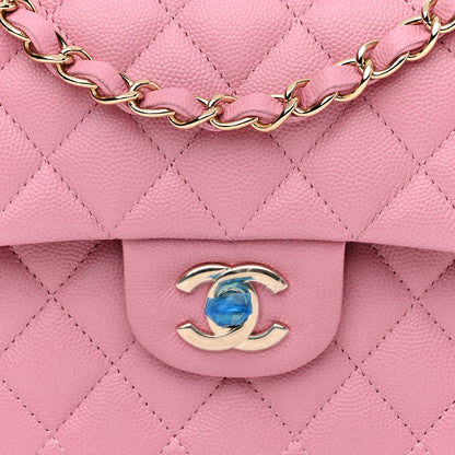 Chanel Caviar Quilted Small Double Flap Pink 8 of 11