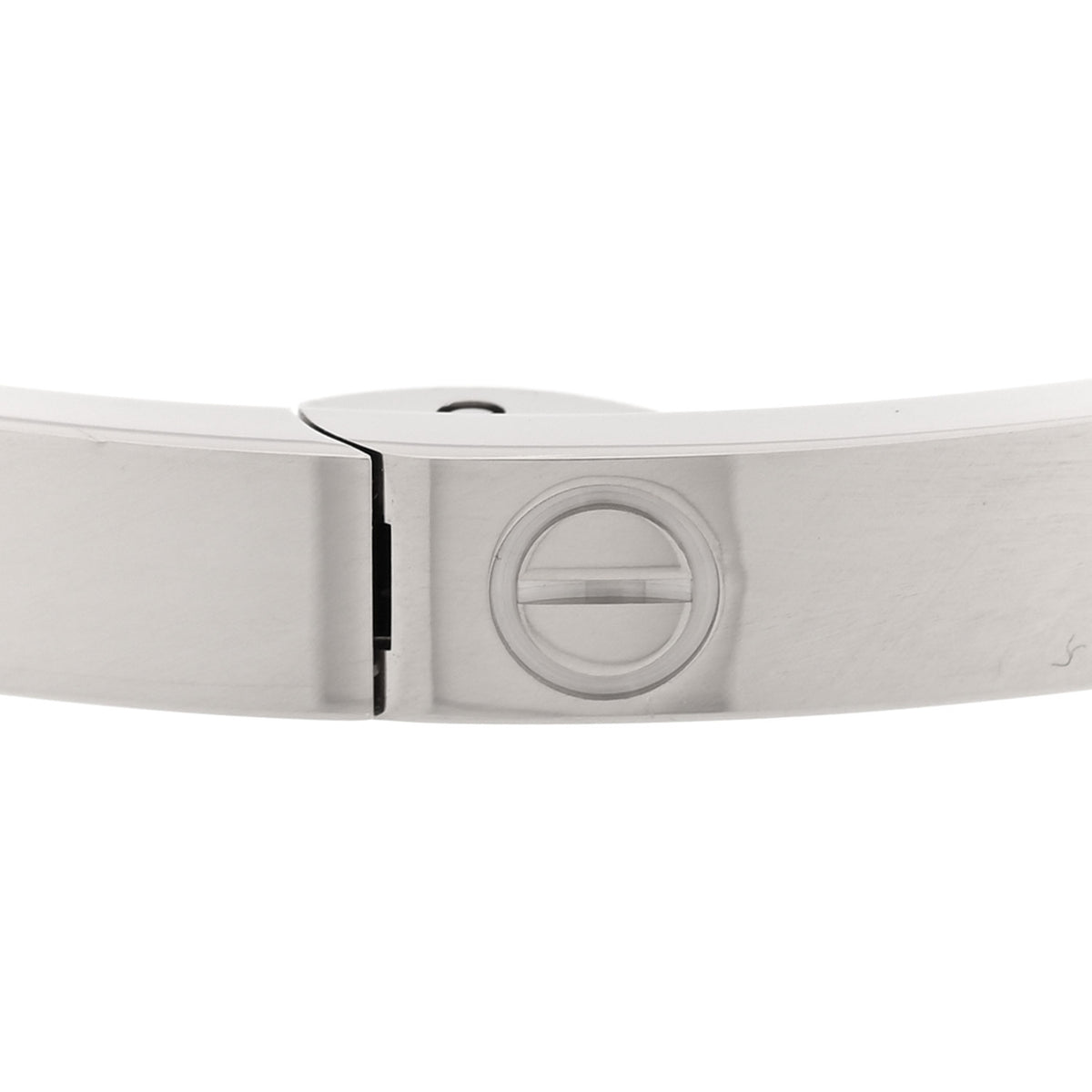 Cartier 18K White Gold Medium LOVE Bracelet 18 5 of 7