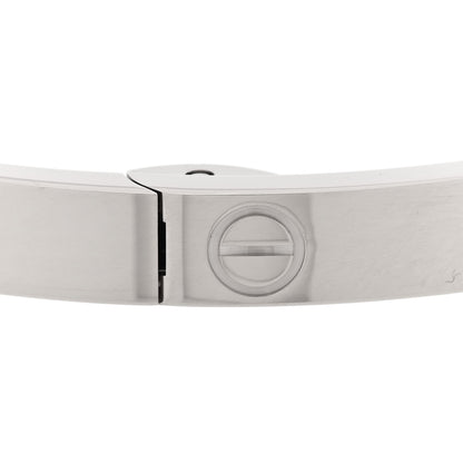 Cartier 18K White Gold Medium LOVE Bracelet 18 5 of 7