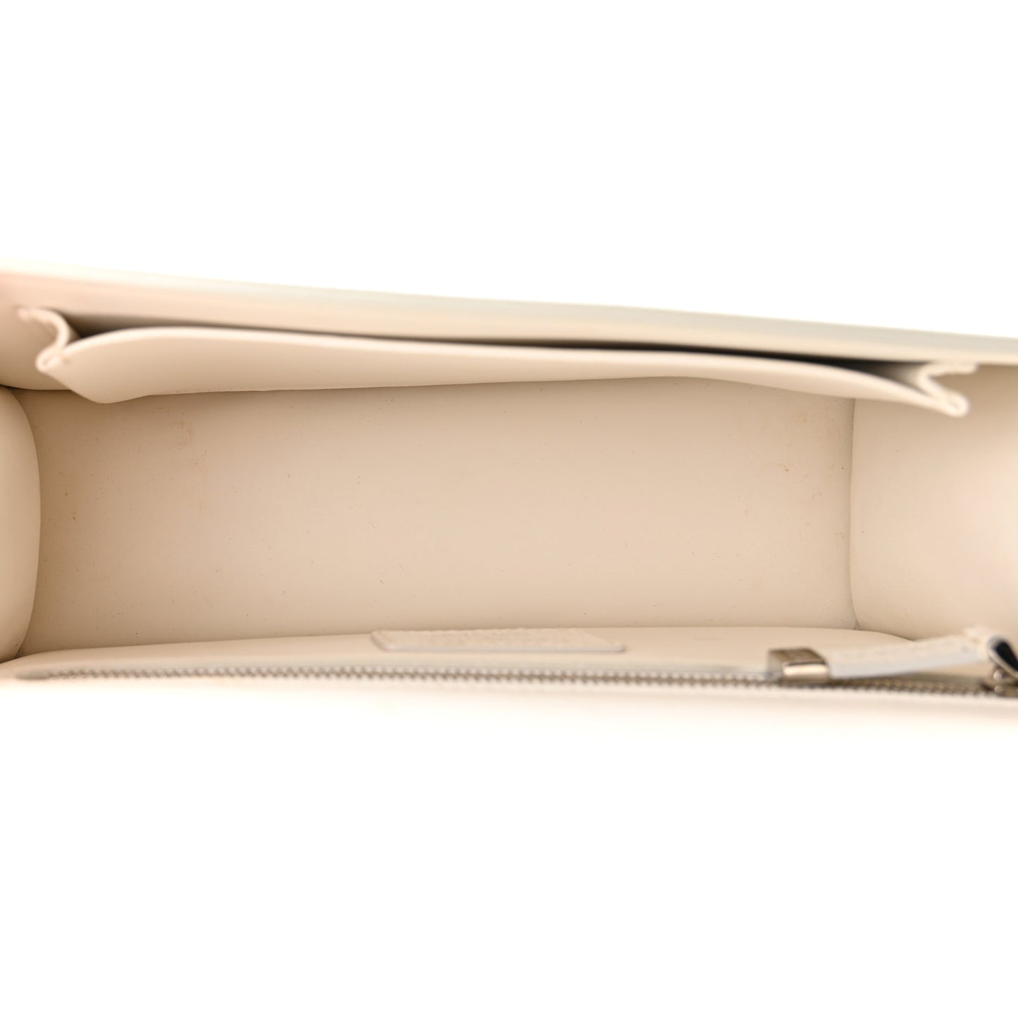 Grained Calfskin 30 Montaigne Chain Flap Bag White