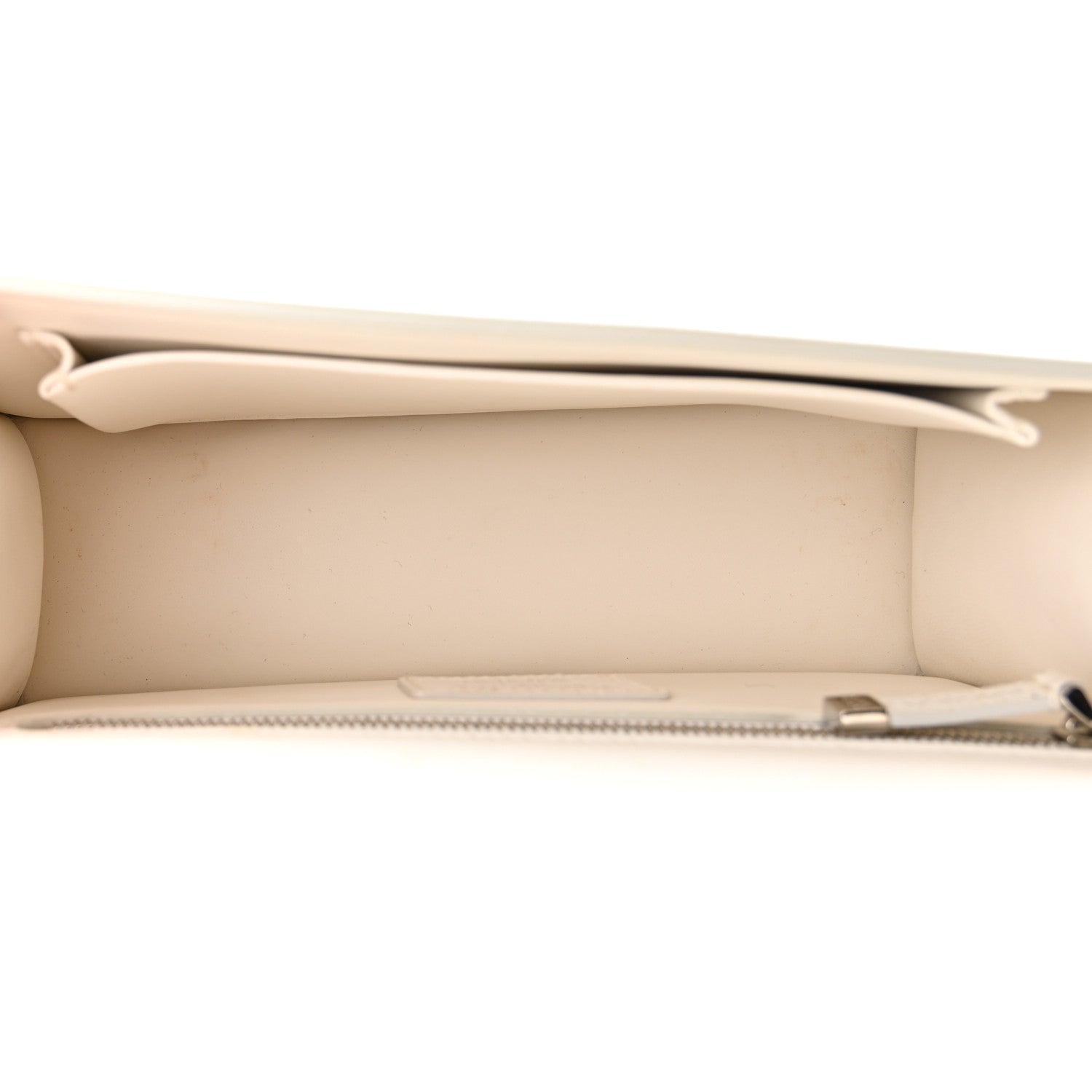 Christian Dior Grained Calfskin 30 Montaigne Chain Flap Bag White 5 of 10