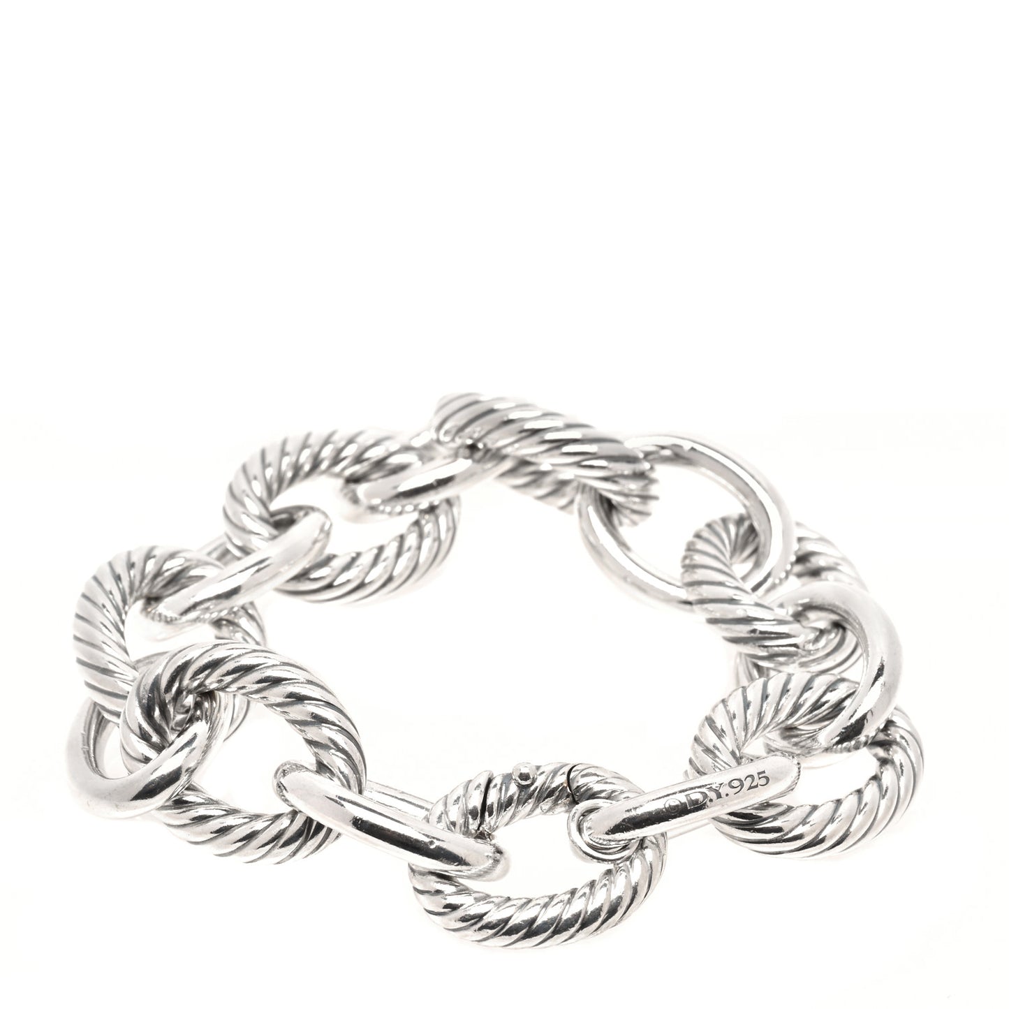 Sterling Silver 17mm Extra Large Oval Link Bracelet