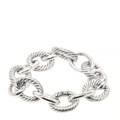 David Yurman Sterling Silver 17mm Extra Large Oval Link Bracelet 2 of 3