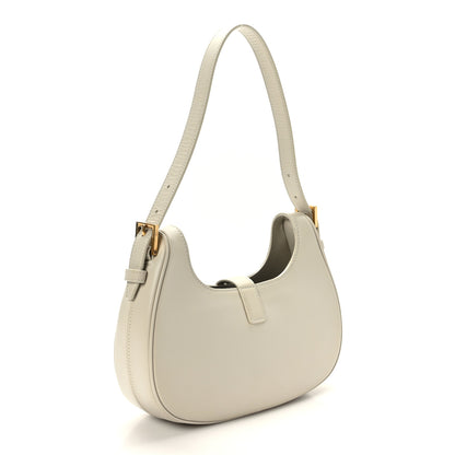 Saint Laurent Shiny Calfskin Le Fermoir Hobo 3 of 8
