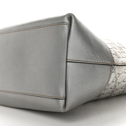 Gucci Guccissima Large Tote Silver 10 of 15