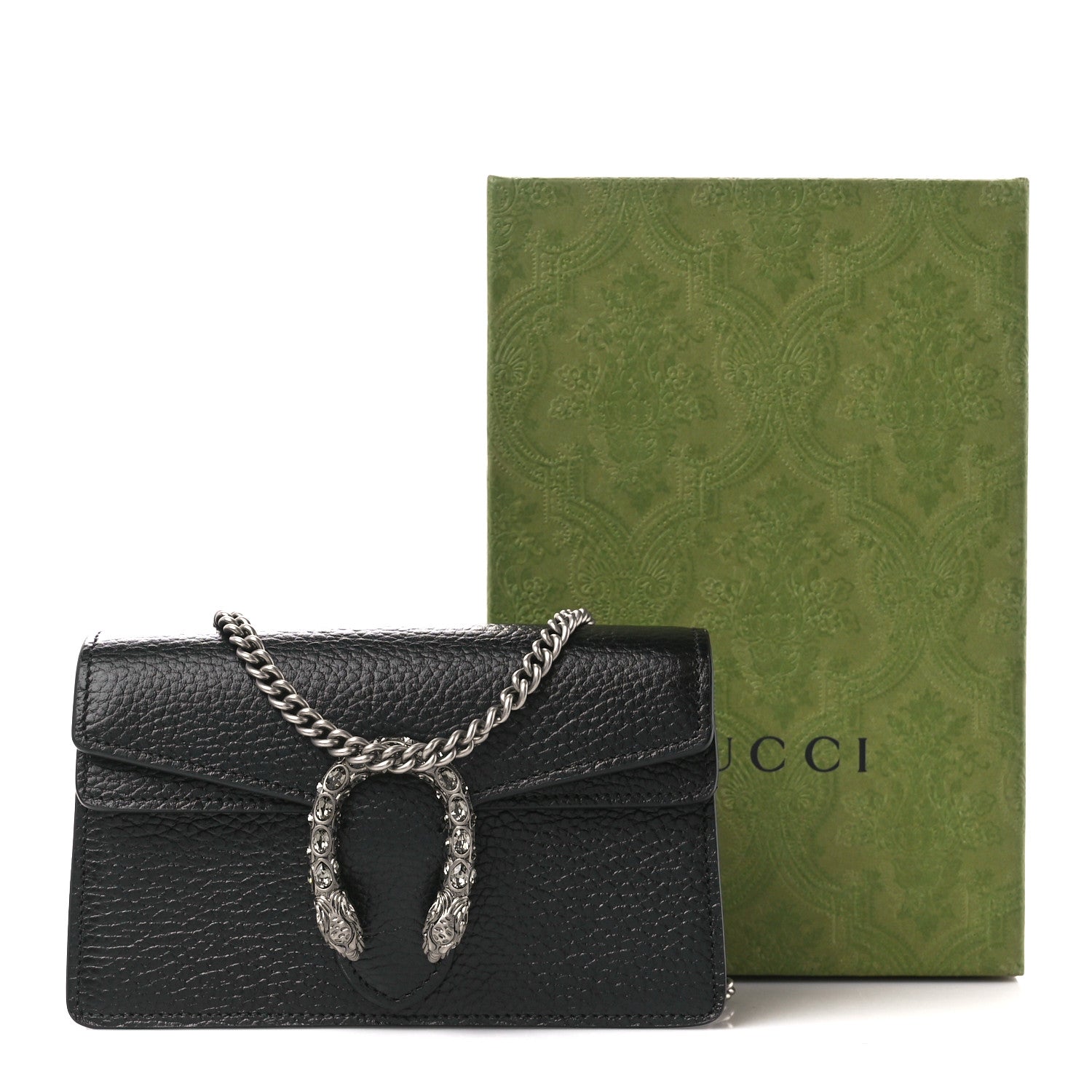 Gucci Calfskin Super Mini Dionysus Shoulder Bag Black 12 of 12