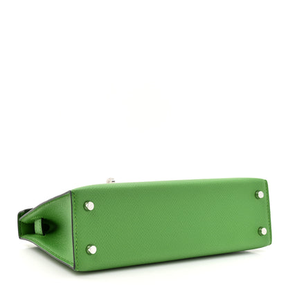 Hermes Epsom Mini Kelly Sellier 20 Vert Yucca 4 of 11