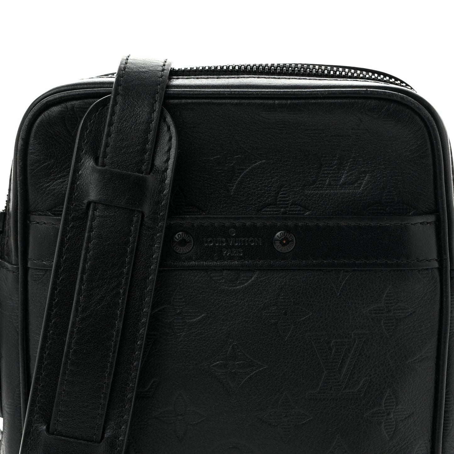 Calfskin Monogram Shadow Danube PM Black