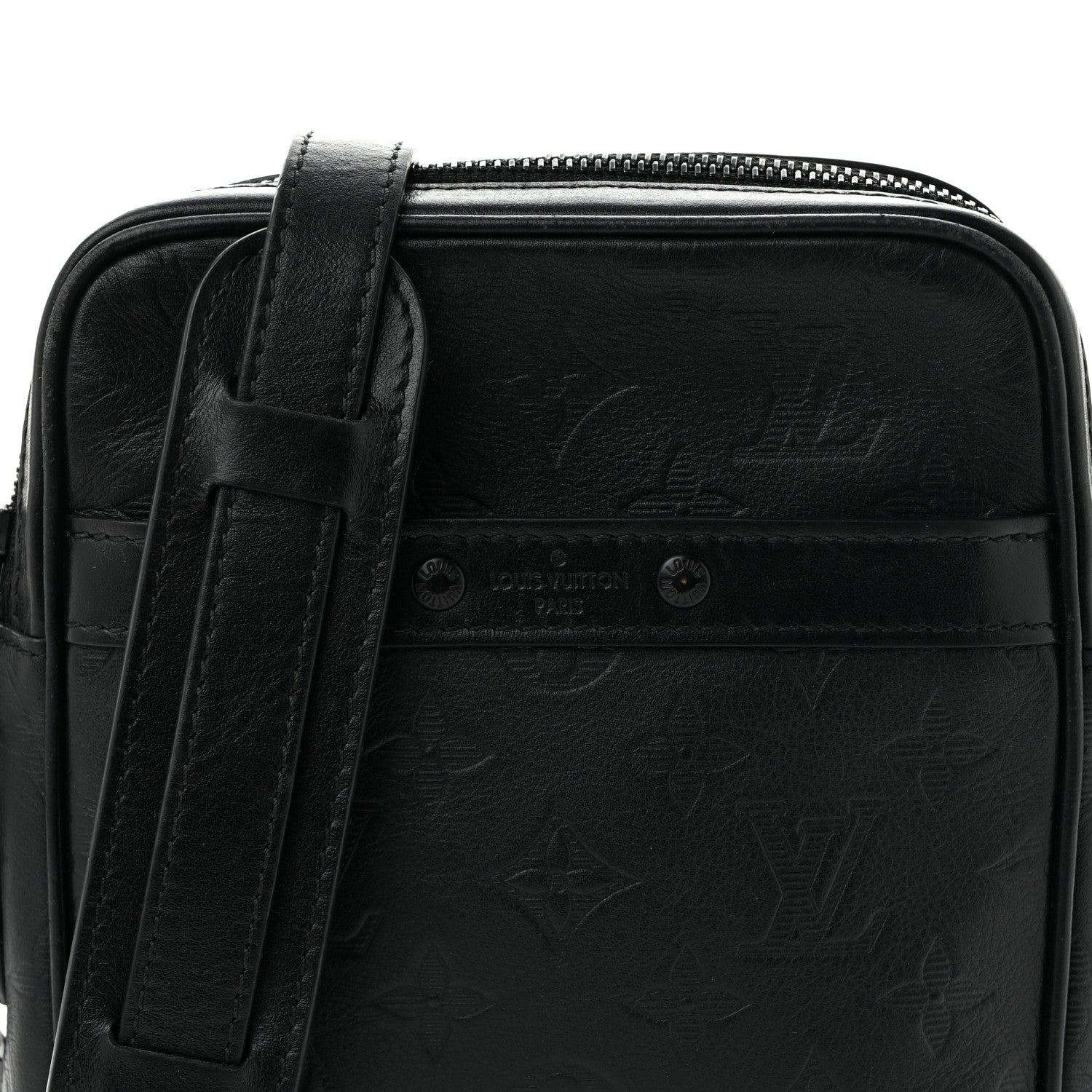 Louis Vuitton Calfskin Monogram Shadow Danube PM Black 8 of 12
