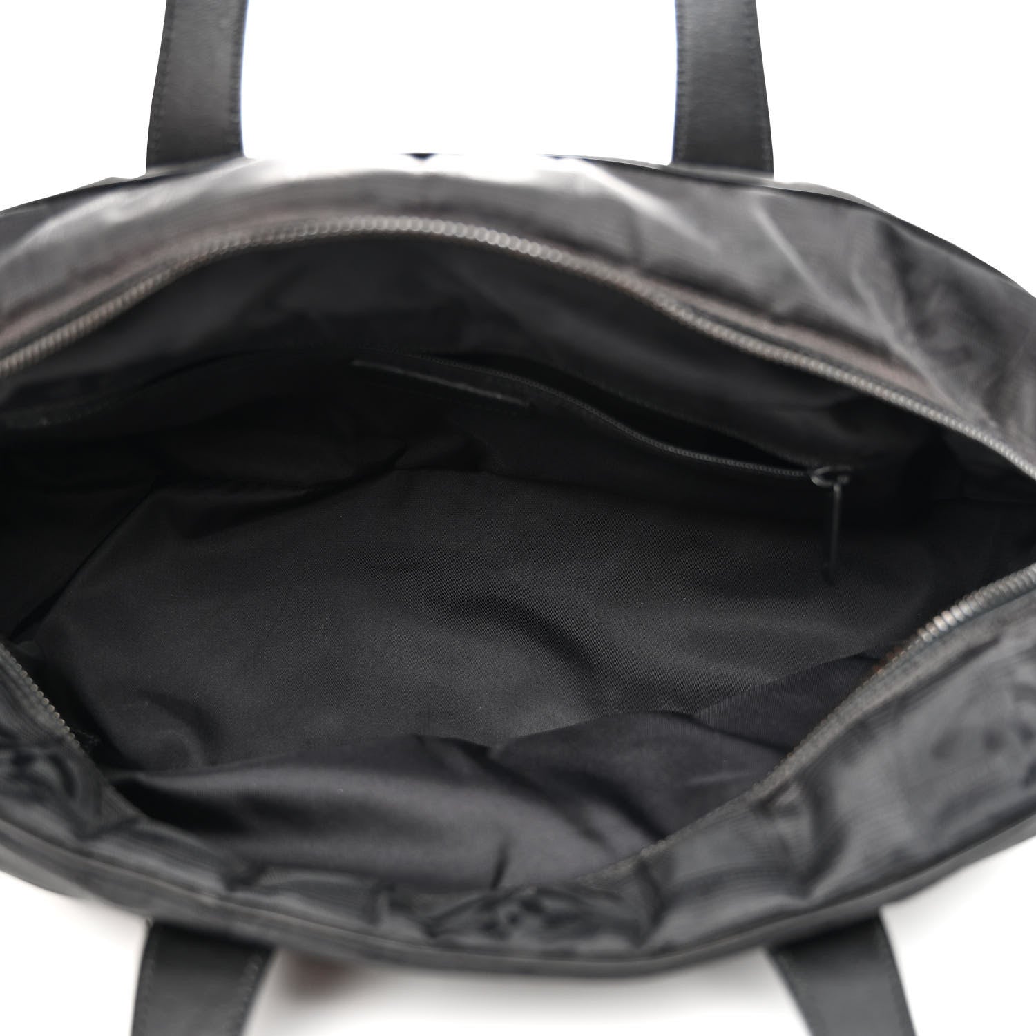 Chanel Nylon Travel Bowler Black 5 of 11