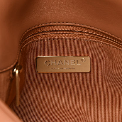 Chanel Lambskin Quilted Medium Chanel 19 Flap Brown 6 of 12
