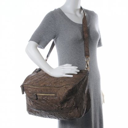 Givenchy Tumbled Sheepskin Large Pandora Brown 2 of 8
