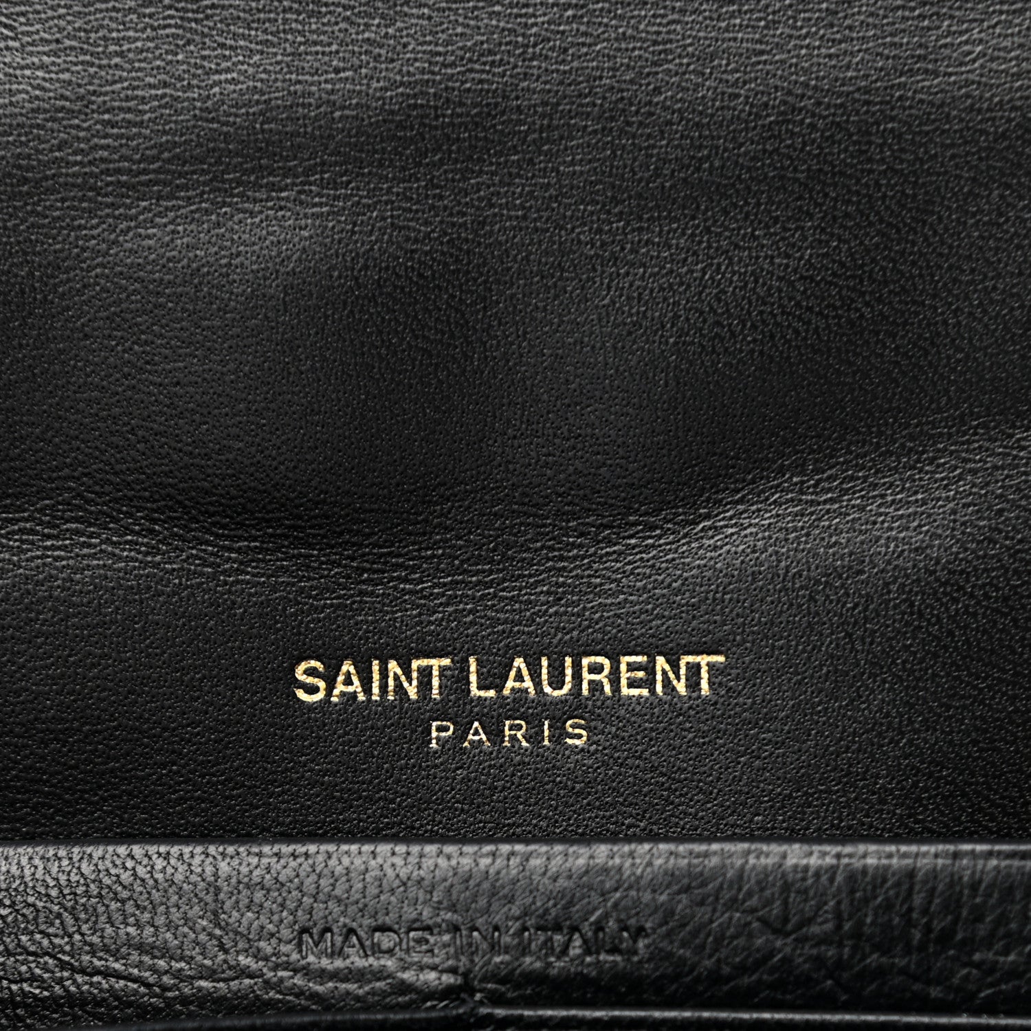 Saint Laurent Patent Calfskin Matelasse Monogram Vicky Chain Bag Black 6 of 7