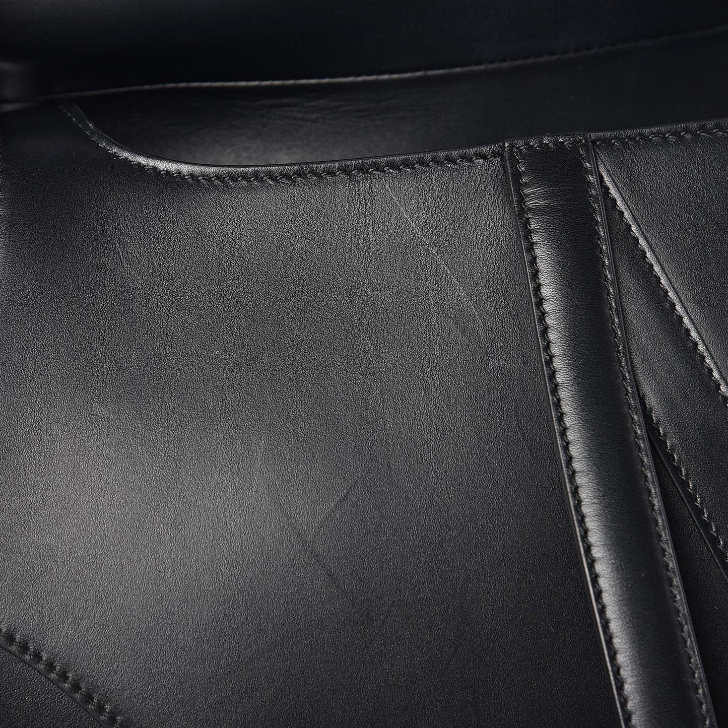 Calfskin Saddle Bag Black
