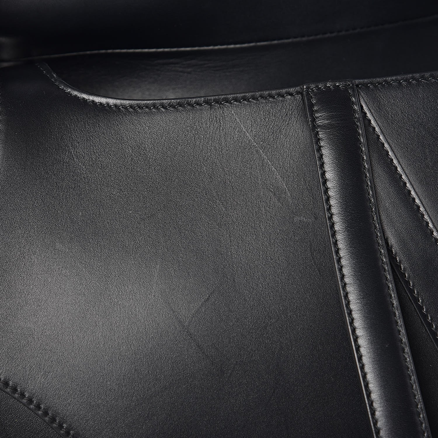 Christian Dior Calfskin Saddle Bag Black 12 of 12