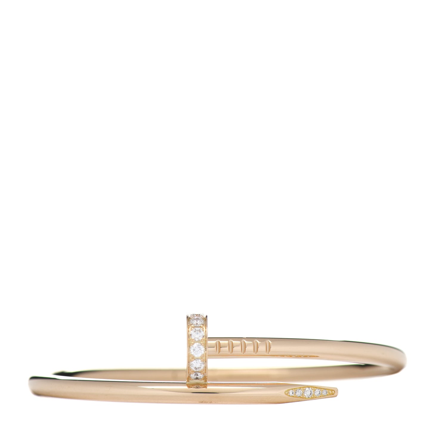 18K Yellow Gold Diamond Juste Un Clou Bracelet 16