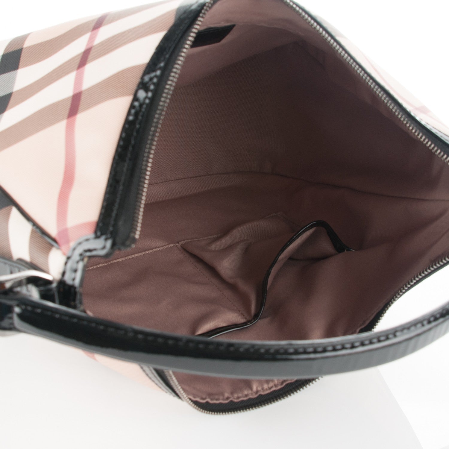 Burberry Nova Check Medium Moore Hobo Black 5 of 9