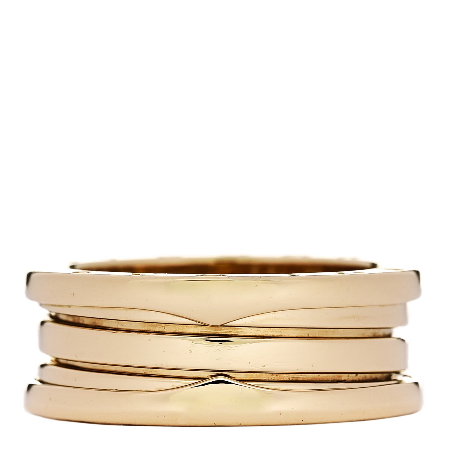 Bulgari 18K Yellow Gold B.Zero1 Three-Band Ring 59 8.75 1 of 4