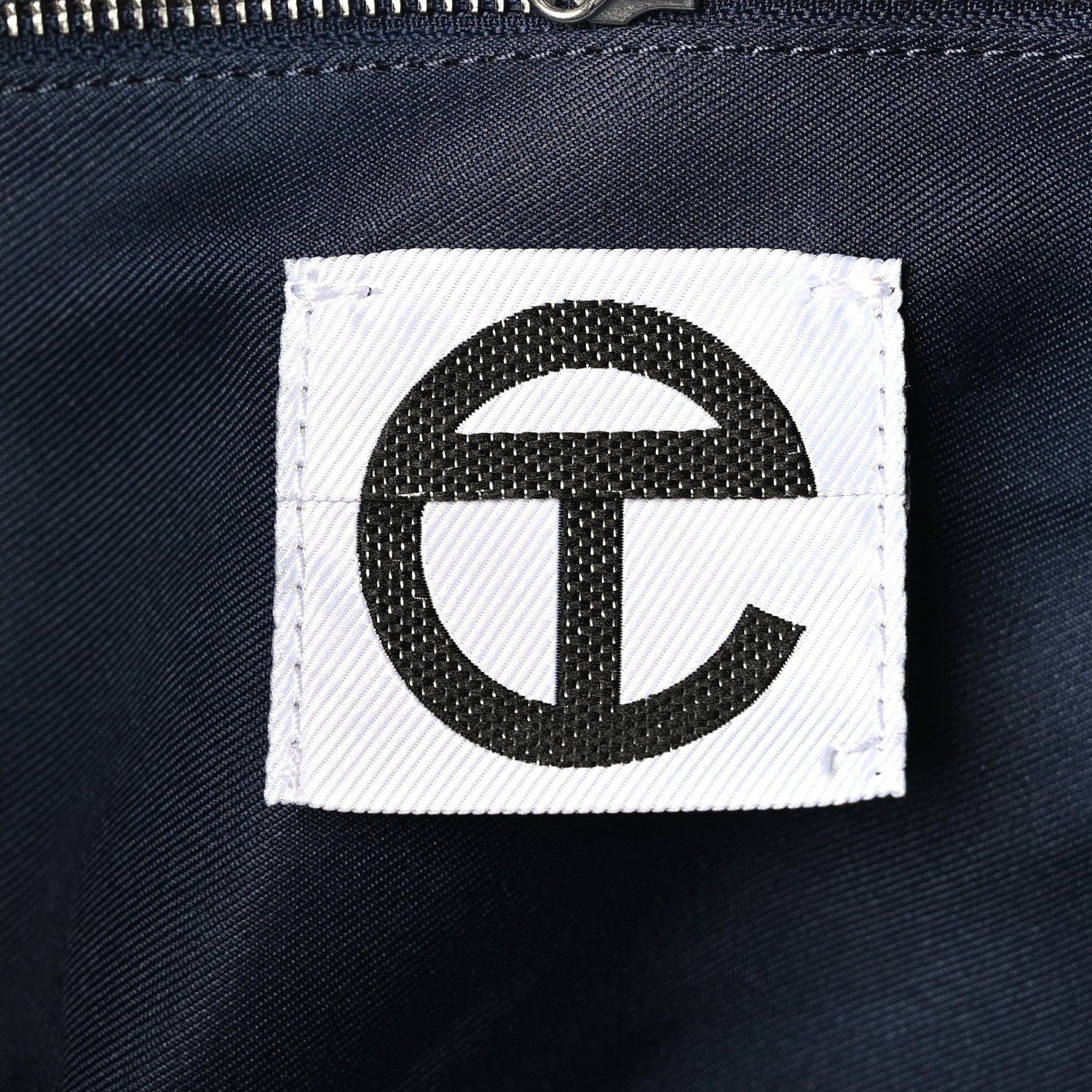 Telfar Vegan Leather Large Shopping Bag Navy 6 of 8