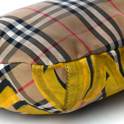 Burberry Vintage Check Graffiti Print Sonny Bum Bag Archive Yellow 12 of 18