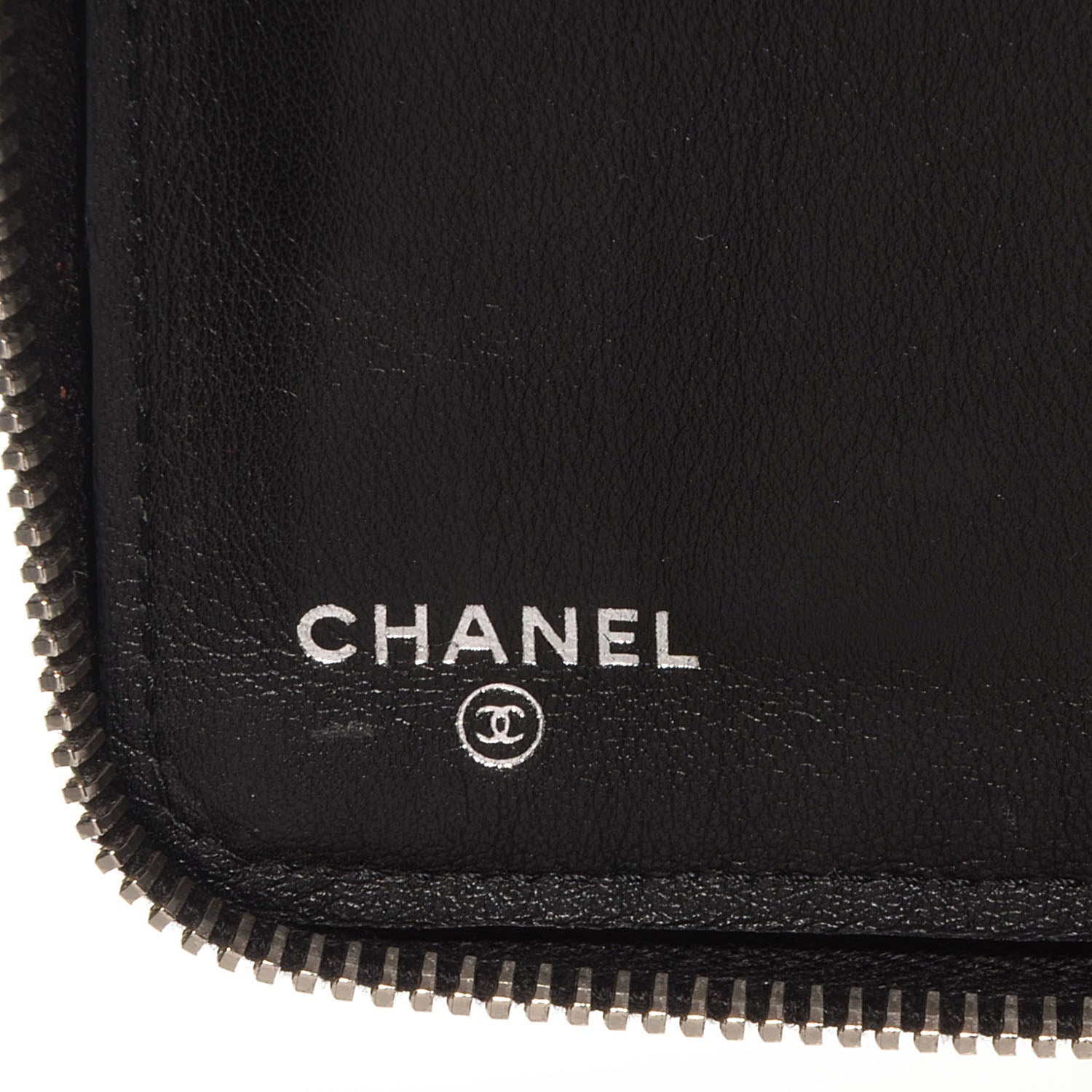 Chanel Patent Quilted Large Zip Around Organizer Wallet Black 6 of 7
