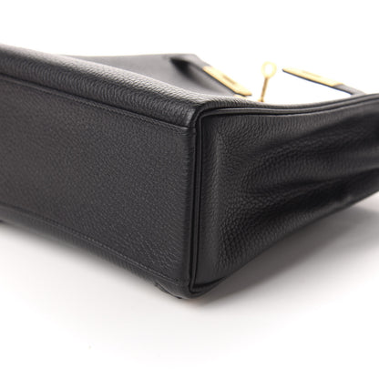 Hermes Taurillon Clemence Kelly Ado Backpack Black 9 of 10