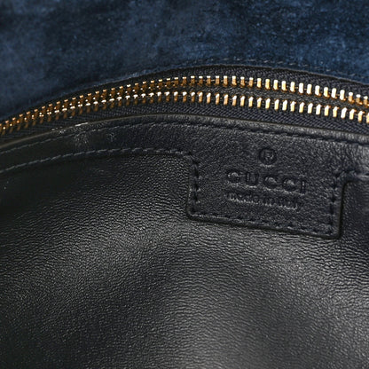 Gucci Suede Talco Roxy Calfskin Blondie Chain Shoulder Flap Bag Blondie Blue 12 of 12