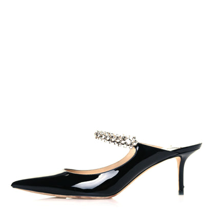 Jimmy Choo Patent Crystal Bing 65 Pumps 39.5 Black 1 of 8