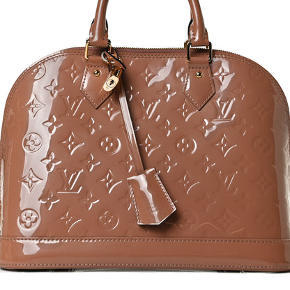 Louis Vuitton Vernis Alma PM Rose Velours 8 of 13
