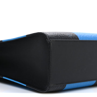 MCM Checkerboard Visetos Aren Tote Black Blue 9 of 10