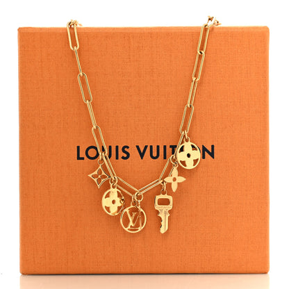 Louis Vuitton Metal Roman Holidays Necklace Gold 6 of 6