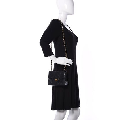 Chanel Lambskin Quilted Mini Square Flap Black 2 of 10