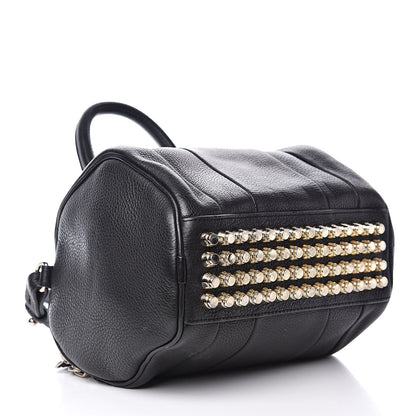 Alexander Wang Pebbled Lambskin Rockie Black Pale Gold Hardware 4 of 12