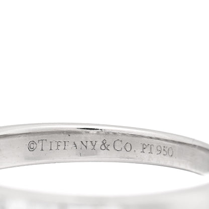 Tiffany Platinum Diamond .39ctw Princess Cut Half Circle Eternity Band Ring 45 3.25 4 of 4