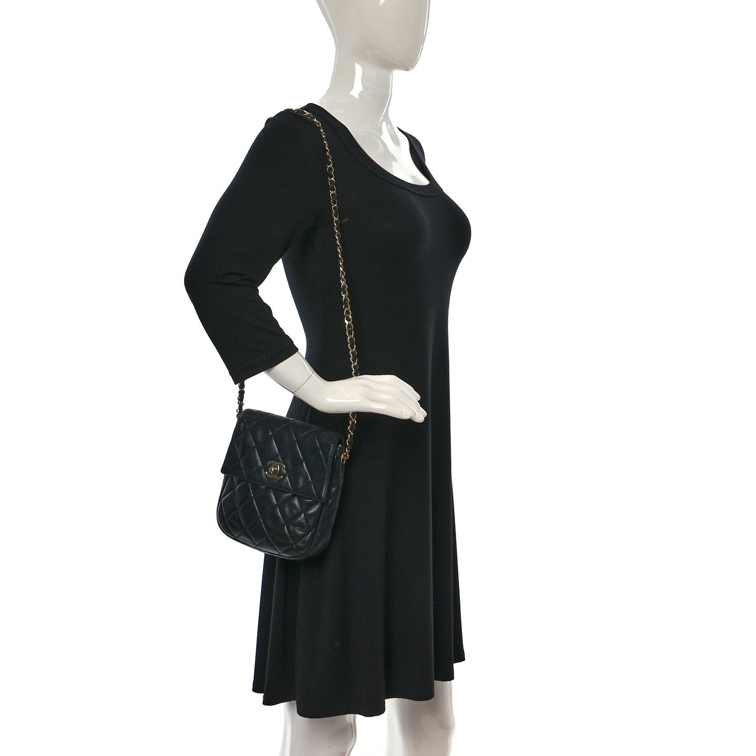 Chanel Lambskin Quilted Extra Mini Flap Black 2 of 10