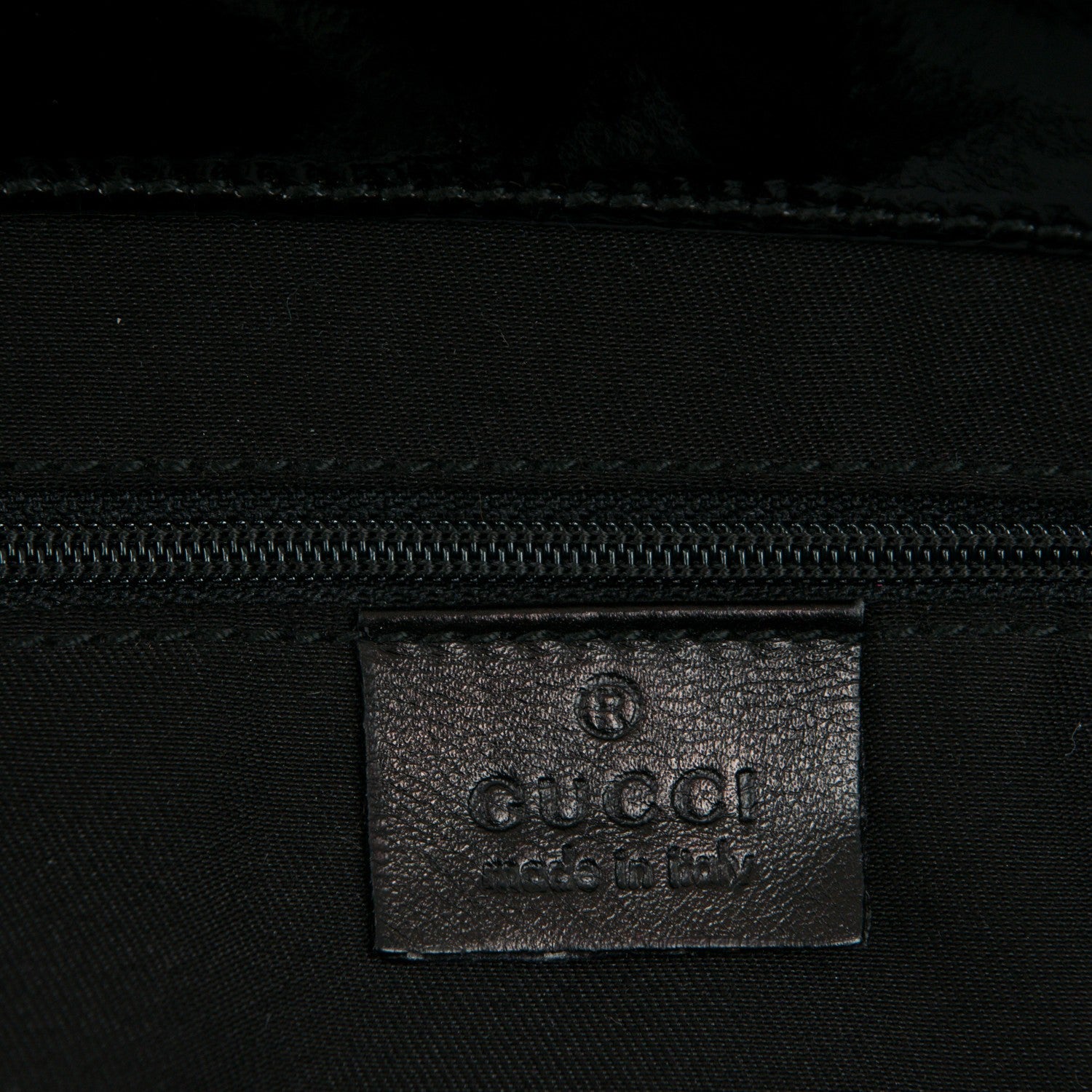 Gucci Patent Large D Gold Tote Black 6 of 8