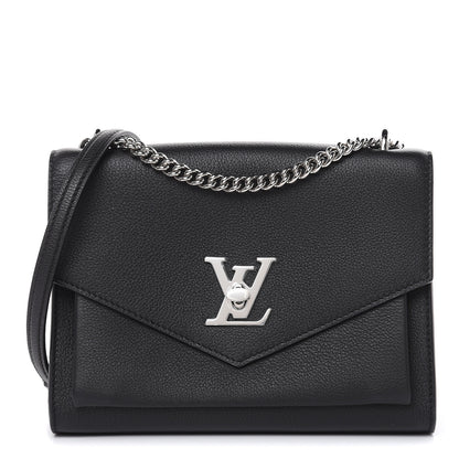 Louis Vuitton Soft Calfskin My Lockme Chain Bag BB Black 1 of 10