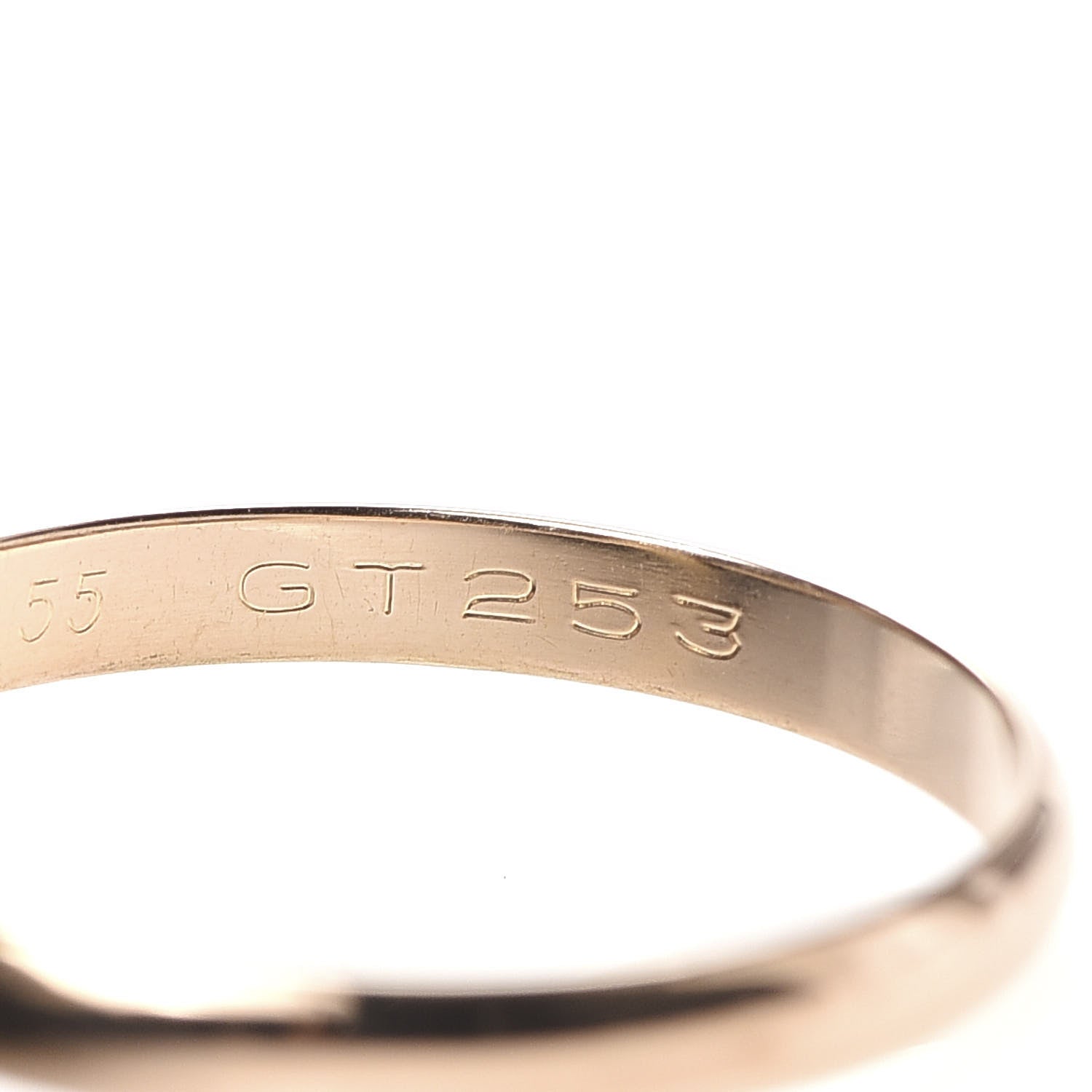 Cartier 18K Pink Yellow White Gold Small Trinity Ring 55 7.25 6 of 6
