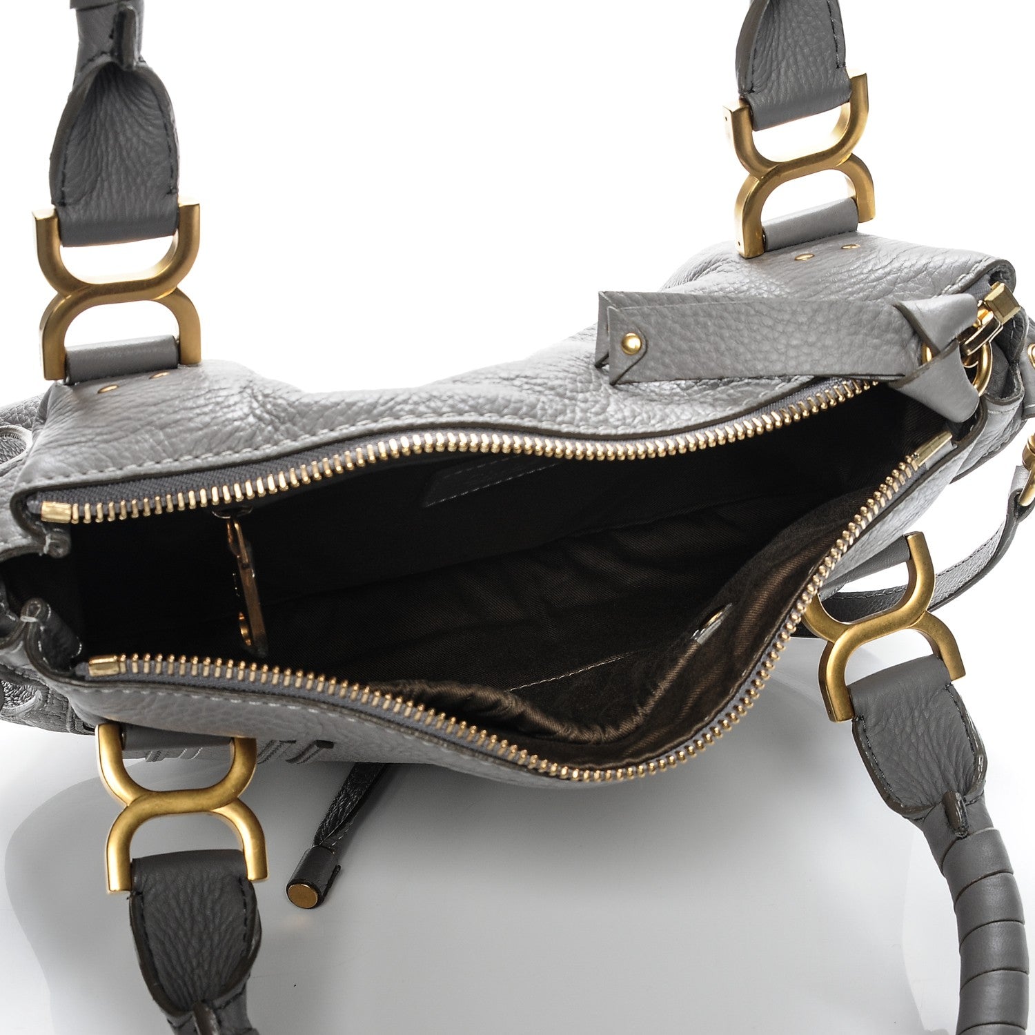 Chloe Calfskin Medium Marcie Satchel Cashmere Grey 5 of 9