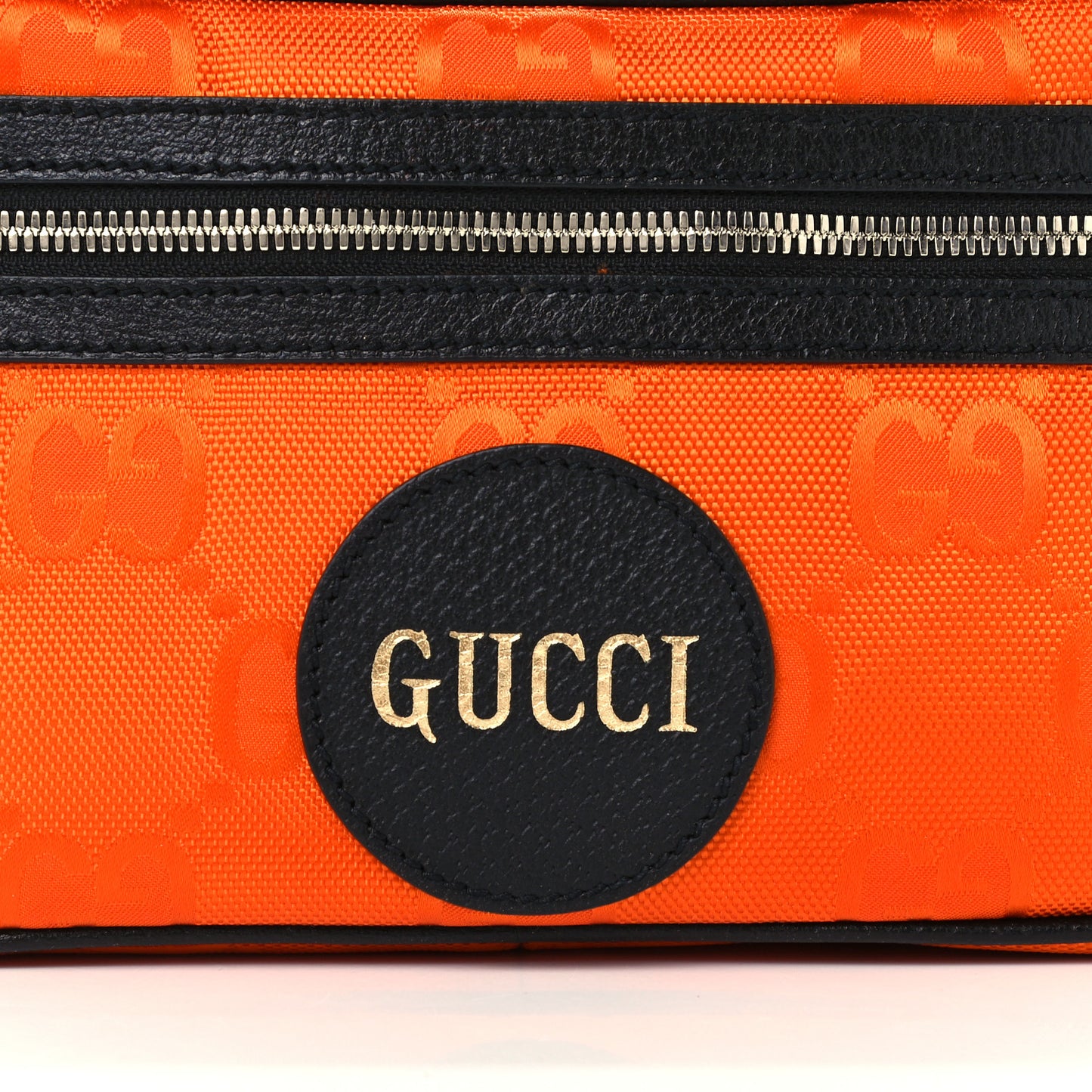 Econyl Nylon Monogram Off The Grid Belt Bag Carrot Orange Black