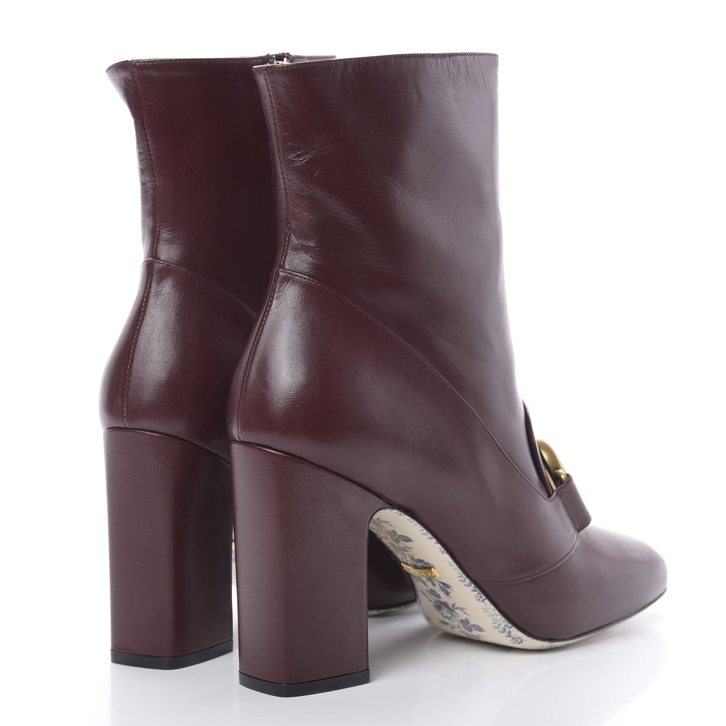 Malaga Kid GG Victoire 95mm Ankle Boots 40 Vintage Bordeaux